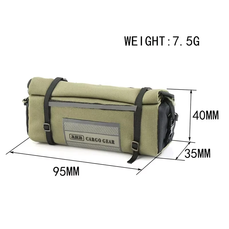Simulation Rainstorm Car Roof Bag Ornament for 1/10 RC Crawler TRX4 Defender Bronco Axial SCX10 II 90046 Wrangler RC4WD D90
