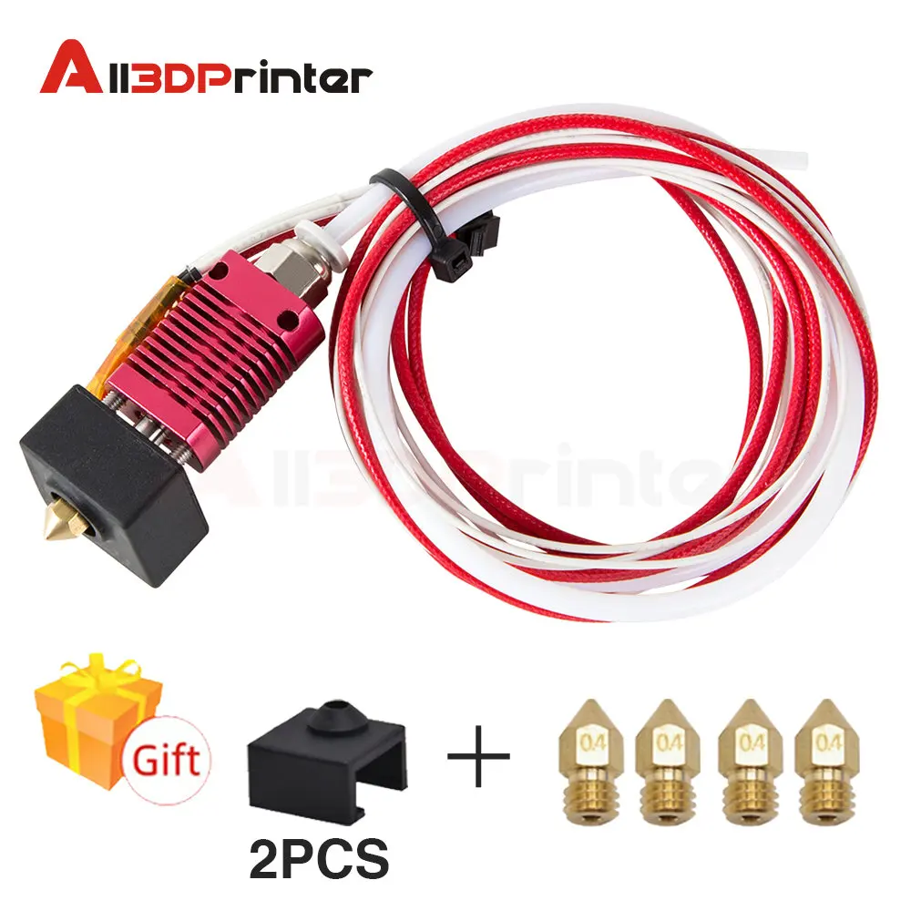 3D ชิ้นส่วนเครื่องพิมพ์ Ender-3 CR-10 Series Extruder เครื่องพิมพ์40W/50W 0.4Mm หัวฉีด1.75มม.สำหรับ ender3 Ender3V2 CR10 Ender5