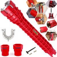 14 In 1 Sink Faucet Wrench Plumbing Repair Tool Faucet Sink Installer Kit for Bathroom Kitchen Plumbing Repair Installation Tool