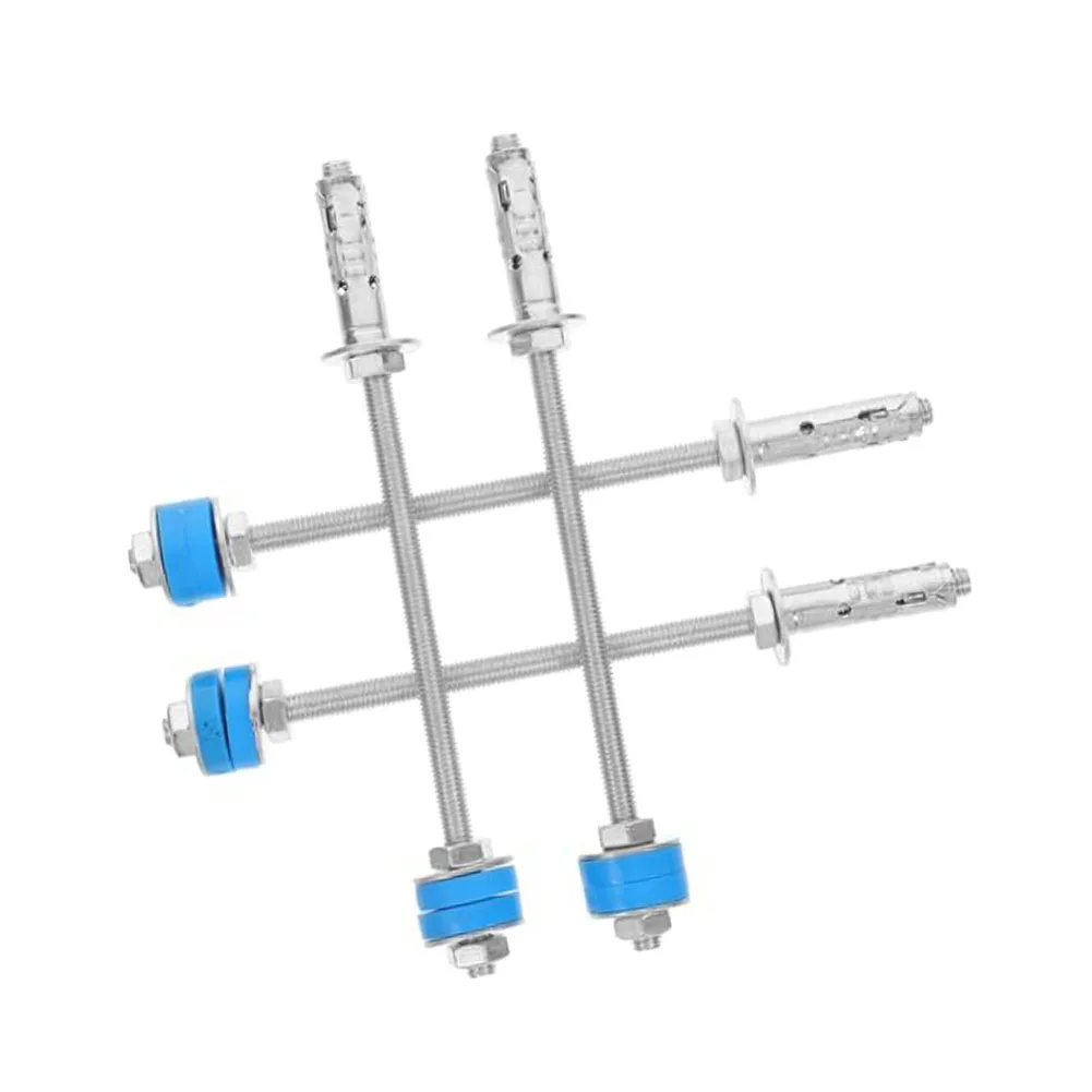 4pcs Carbon Steel Vibration Damping Rods for Central AC and HVAC Installations Requiring Reliable Noise Reduction