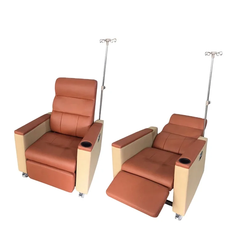 BT-TN008 luxurious convertible foldable  comfortable infusion  injection  patients medical hospital recliner transfusion chair