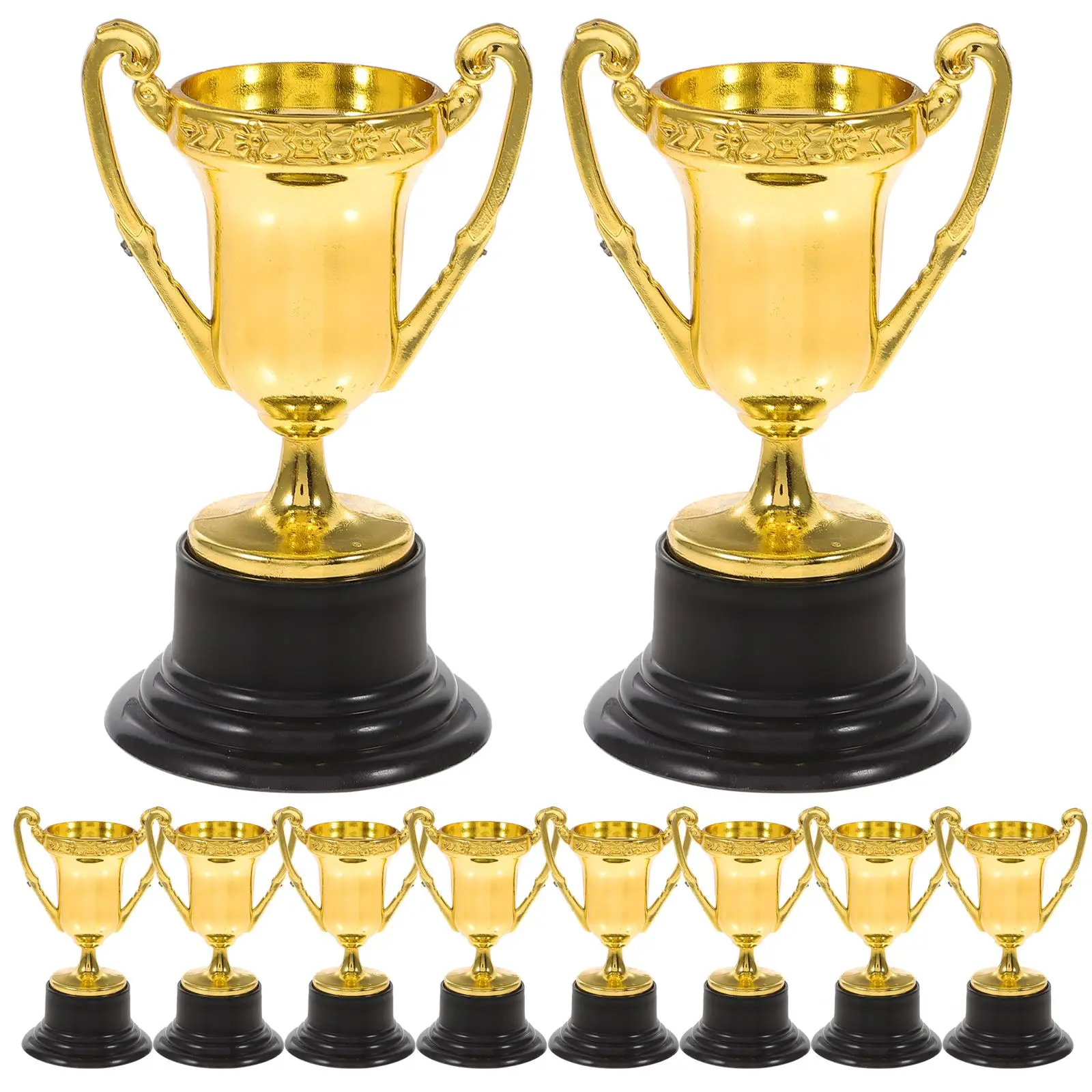 

10PCS Award Trophy Cups Mini Gold Cups Trophies for Party Children Early Learning Toys Prizes Children Kids Birthday Gift