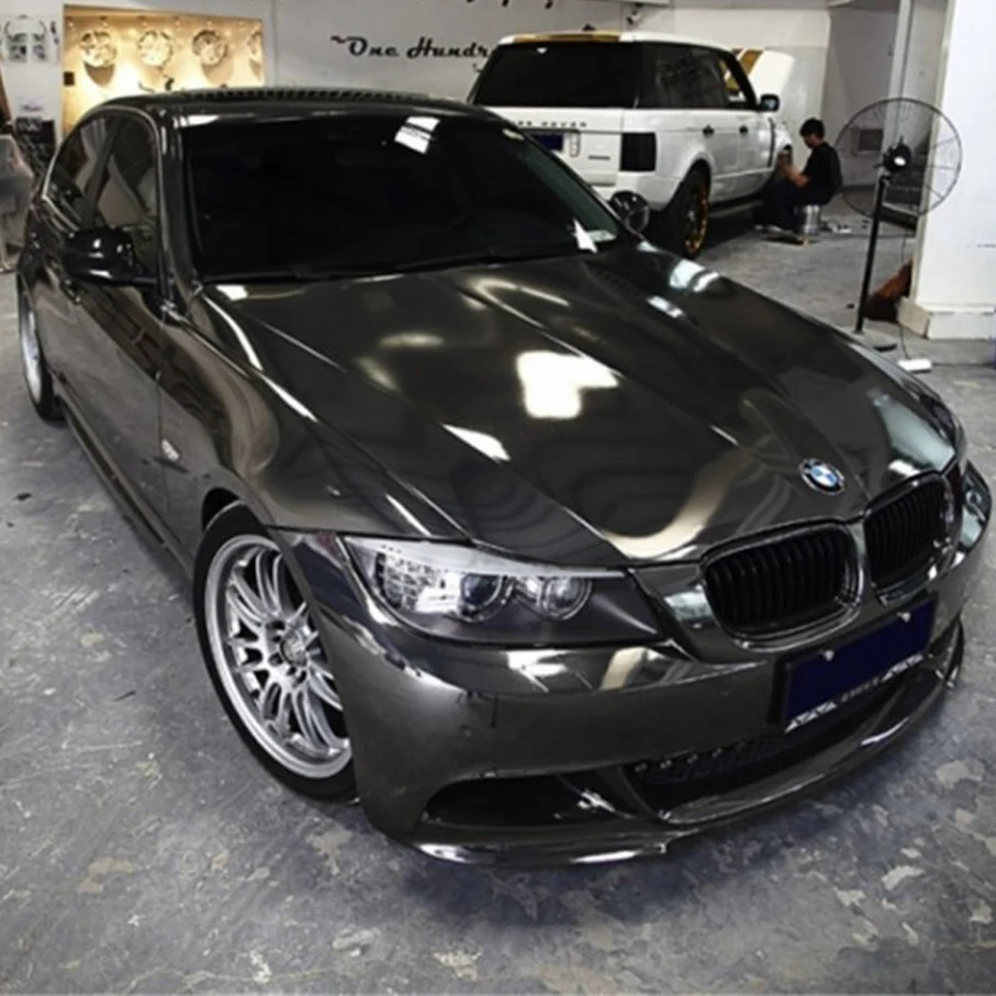 Cay styling high stretchable Black Chrom Mirror Vinyl Wrap Film Sticker Sheet emblem Car Bike Motor Body Cover Mirror black film