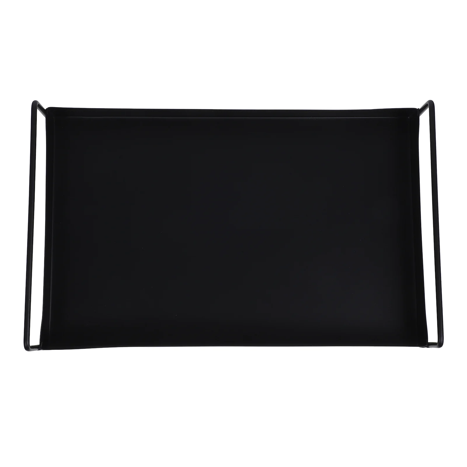 

1pc Metal Rectangular Tray Fruit Serving Tray For Party Snack Coffee Table Platter Beverage Dessert Dried Fruit Plate