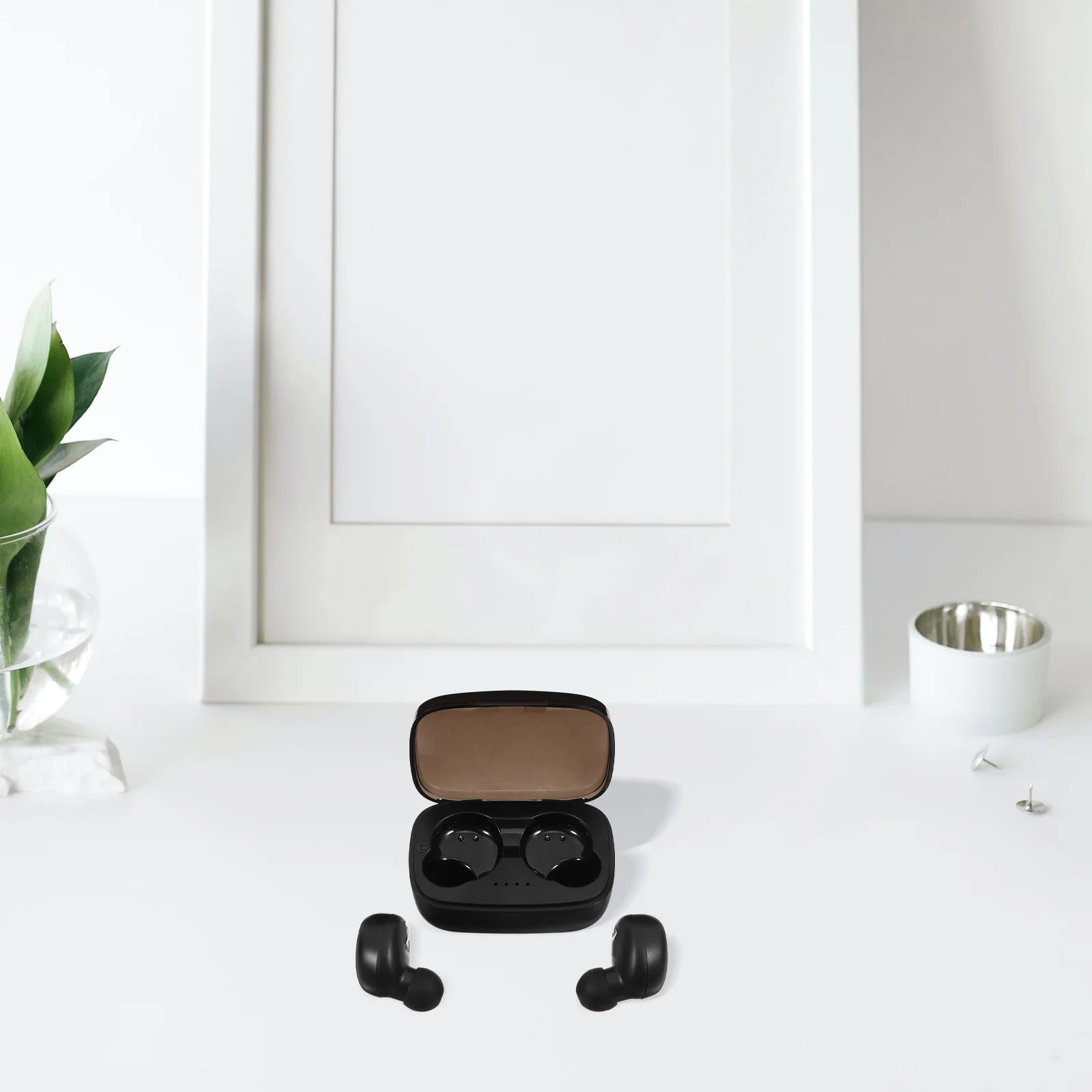 

Wireless Earbuds Noise Canceling Headphones Magnetic Charging Case Lightweight Comfortable Running