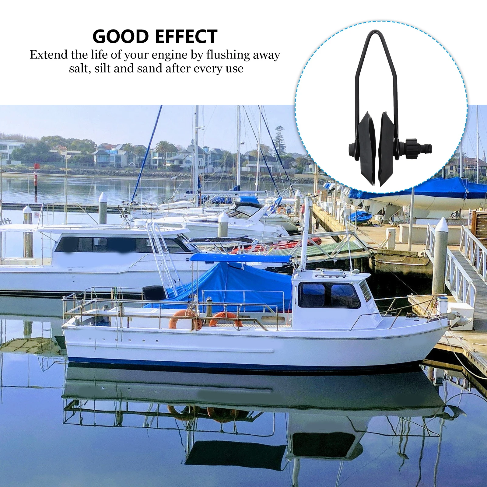 

Motor Flusher Rectangular Cleaner Clamping Yoke Reinforced Plastic Engine Cooling System for Inboard