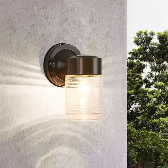 Outdoor waterproof outdoor aluminum simple courtyard corridor lamp outdoor balcony landscape led wall lamp