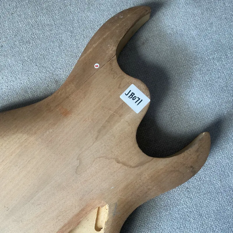 JB071 Raw Materials Redwood Top Solid Wood ST Electric Guitar Body DIY Replace No Paints Right Hand Uncut Unfinished Wood Crcaks