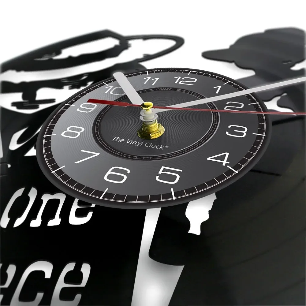 One Piece Vinyl Record Wall Clock for Manga Mystery Luffy Character Cut Out Music Album Longplay Wall Watch Kid Room Home Decor