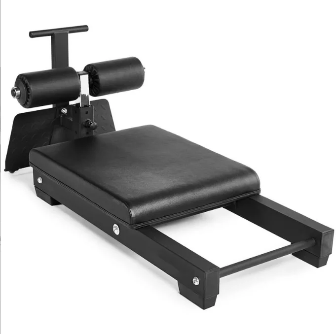 2023 Nordic Curl Workout Bench Home Gym Hamstring Curl Machine Glute Bench with Transport Wheels Works with Weight Plates