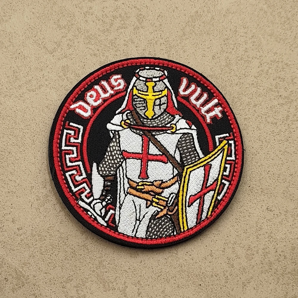 Knight Spirit Embroidered Patch Bible Verses Templar Knight Tactical Faith Badges for Gear & Apparel