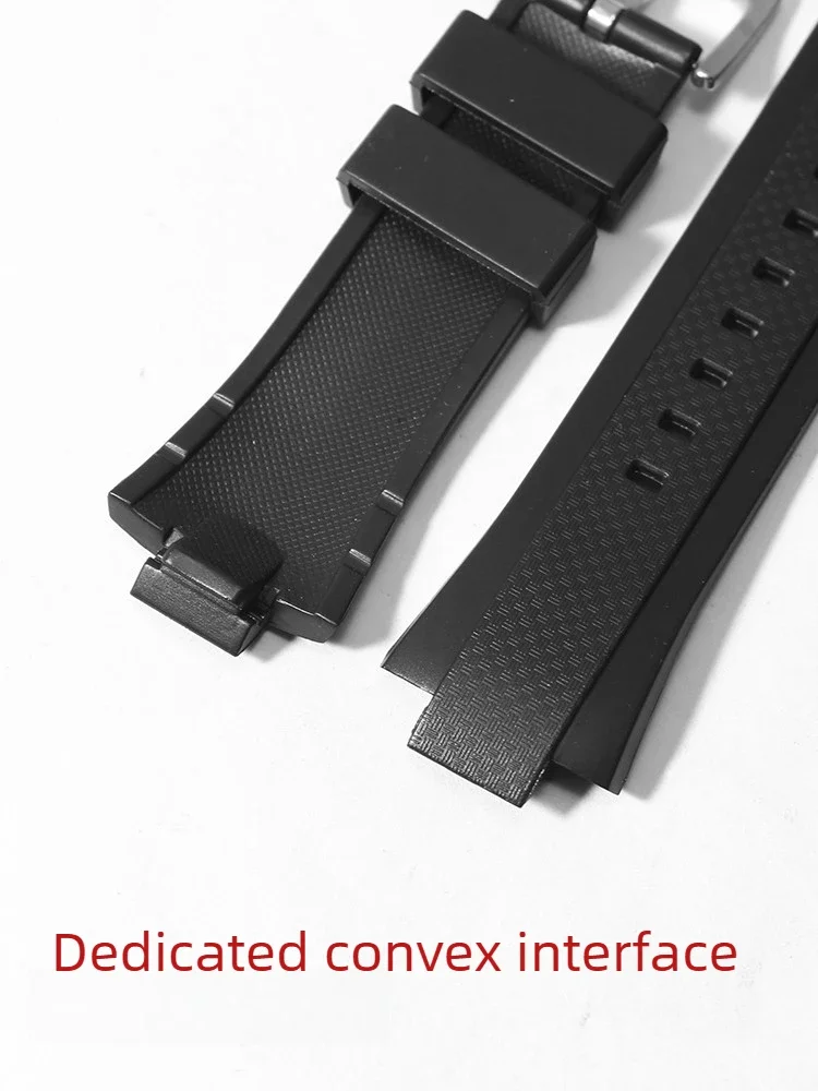 Resin Rubber Strap For Casio EDIFICE 5142 EQW-A1000 EQW-A1100 EQW-M1100 Watch Strap Convex 13mm Silicone Waterproof Watchband view 4