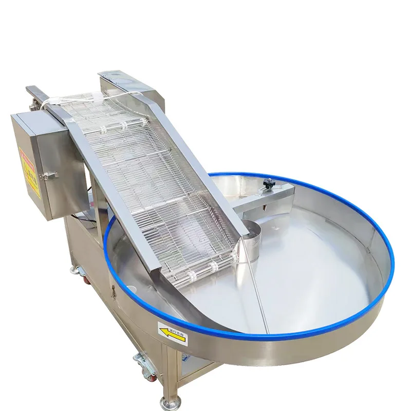 Automatic turntable food powder wrapping machine Fried chicken powder bran equipment