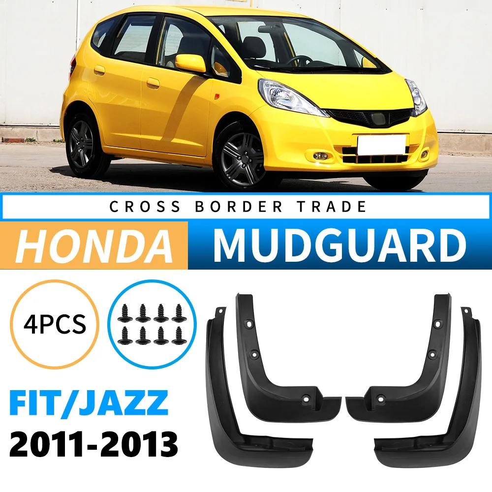 

Auto Mud Flaps Mud Guards Suitable for Honda Fit Jazz 2011-2013 Car Tires Vehicle Mud Protection Panels Reduce Body Stains