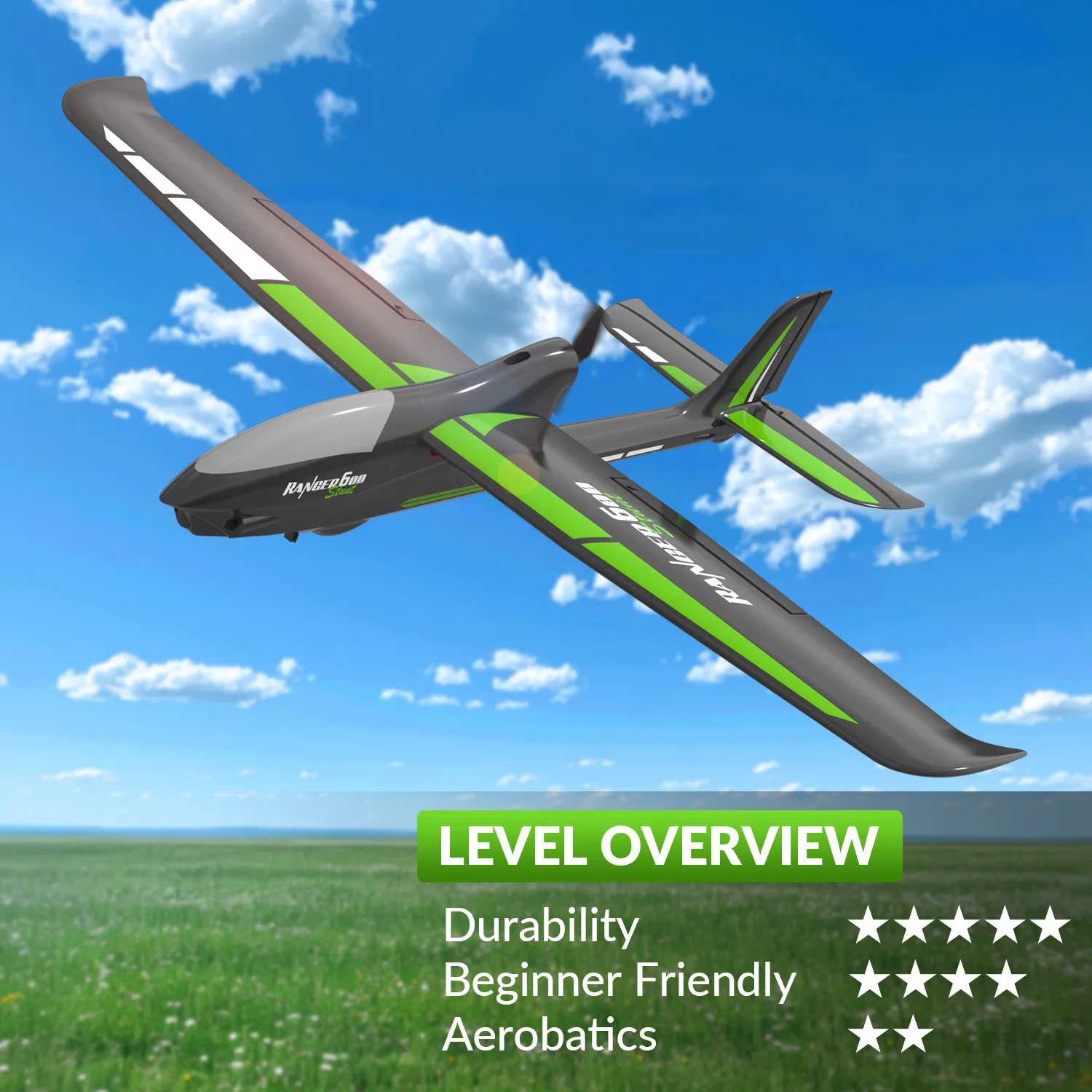 VOLANTEXRC New Version RC Plane for Adults, 4-Channel Rc Airplane,3 Flight Modes,One-Key Stunts,Suitable for outdoors and gifts