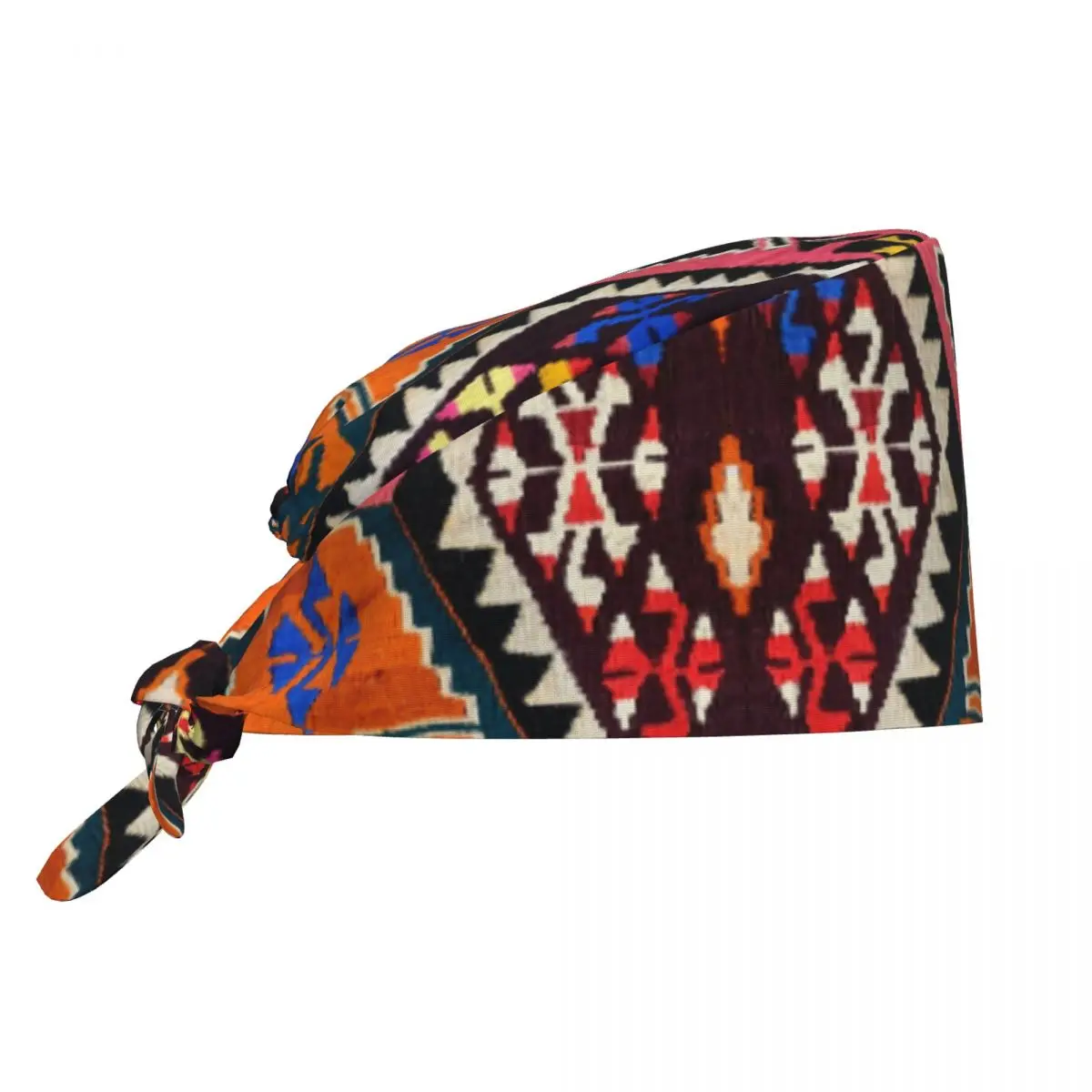 Antique Style Kilim Navaho Weave Woven Textile Working Cap Surgical Hats Men Women Operating Room Cap Nursing Cap Lab Works Hat