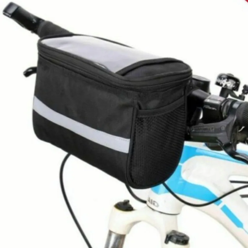 

New Portable Cycling Front Tube Bag,Reflective Strip Design Classic Handlebar Basket,Bike bag ,Bicycle Equipment