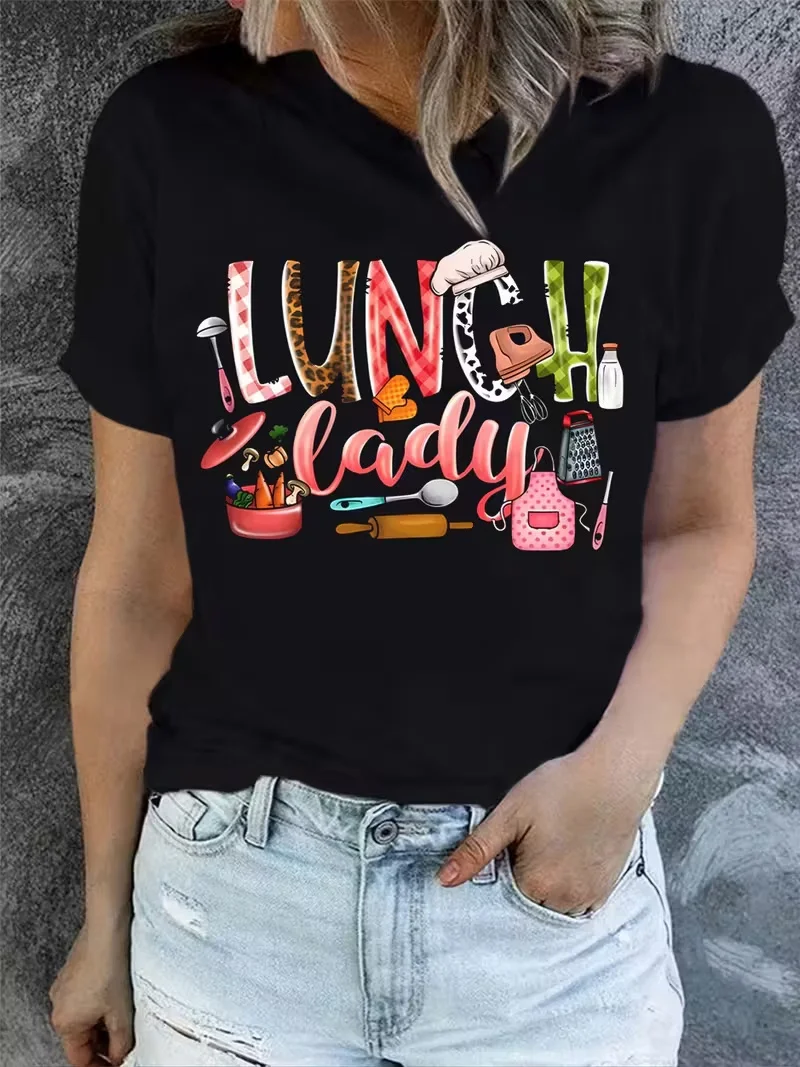 

2025 Новая рубашка унисекс с буквенным узором и принтом в уличной моде, с короткими рукавами из чистого хлопка, с круглым вырезом и короткими рукавами