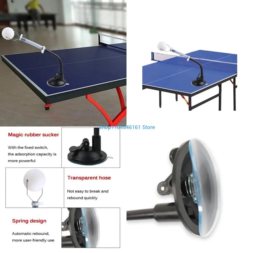 

Professional Table Tennis Ball Stroking Trainning Machine Suction Type Flexible