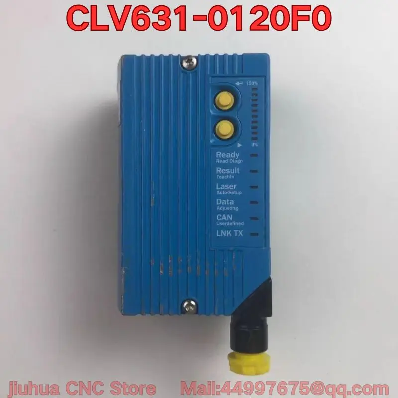 Used CLV631-0120F0 barcode scanner, functional test passed.