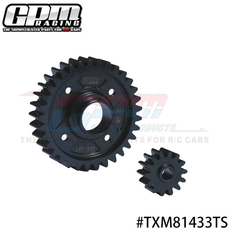 

GPM Carbon Steel Center Diff Gear 14/33T 1.5 Mod For TRAXXAS X-Maxx XRT