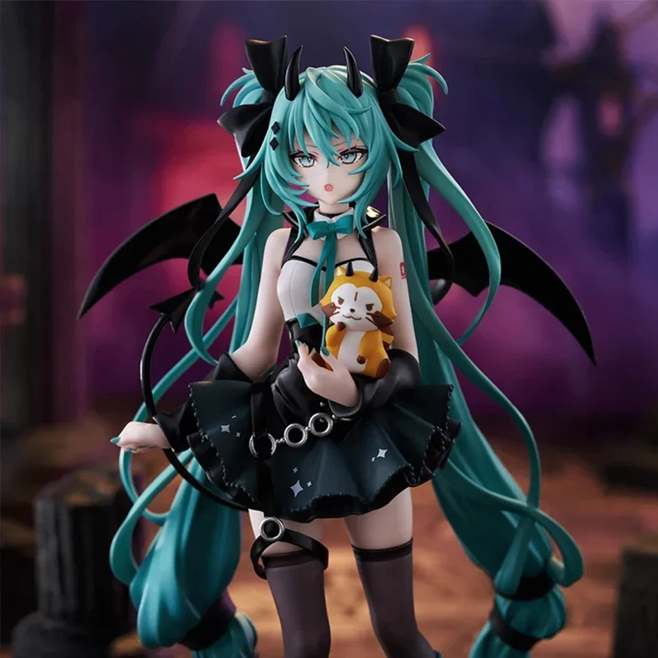 الأكثر مبيعا أنيمي الطرفية زخرفة Hatsune Miku الشيطان الصغير الظلام الملاك Chuyin اليدوية البلاستيكية نموذج في المخزون السفينة السريعة