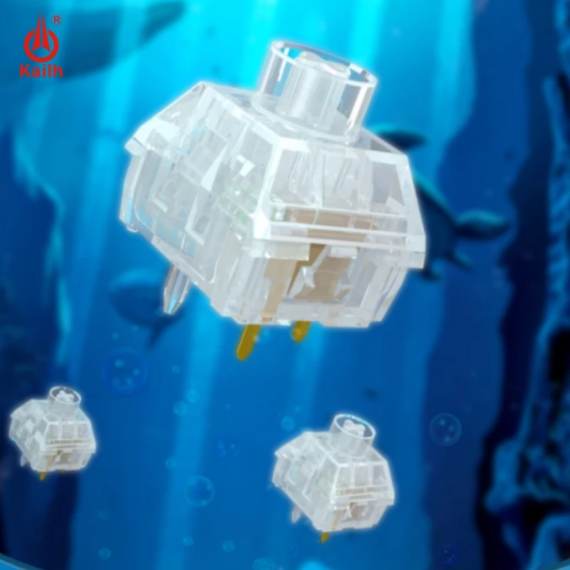 

Kailh BOX Jellyfish Keyboard Switch Transparent 45g Linear 1/3/5pcs Available Mechanical Keyboard Switches