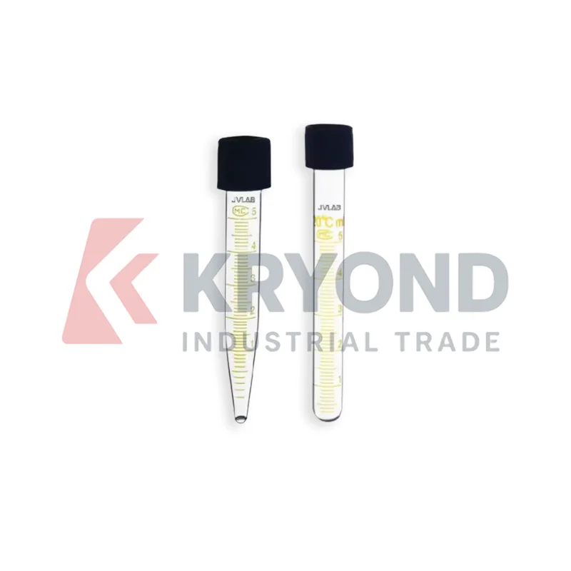 5ml Glass Test Tube Screw Cap Bottom Tip Graduated Scale 12mm 13mm Diameter 10pcs Pack Laboratory Container Clear Design Holders