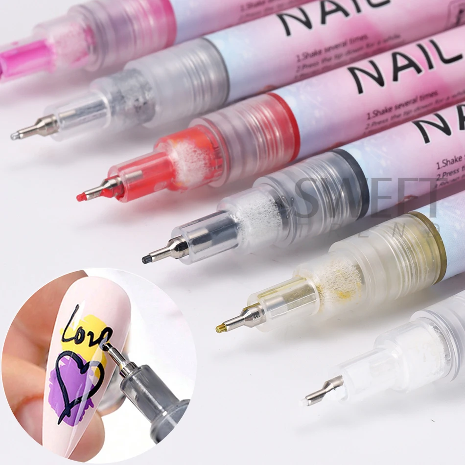 1/4pcs Graffiti Nail Pen 0.5mm - Copic Marker Sketch 评论和价格