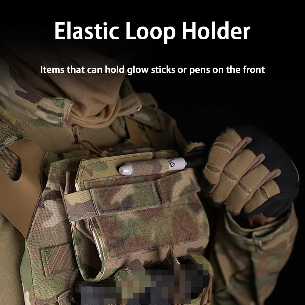 Custodia tattica per telefono MOLLE PLAS custodia universale per telefono supporto per piastra per gilet accessori per pannello frontale caccia campeggio CORDURA