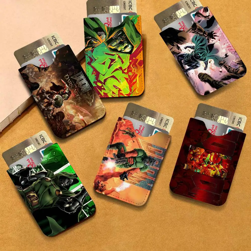 D-Doom G-Game Card Protect Credit Bank Card Holder Case Slim Wallet Protector for Men Travel Shopping