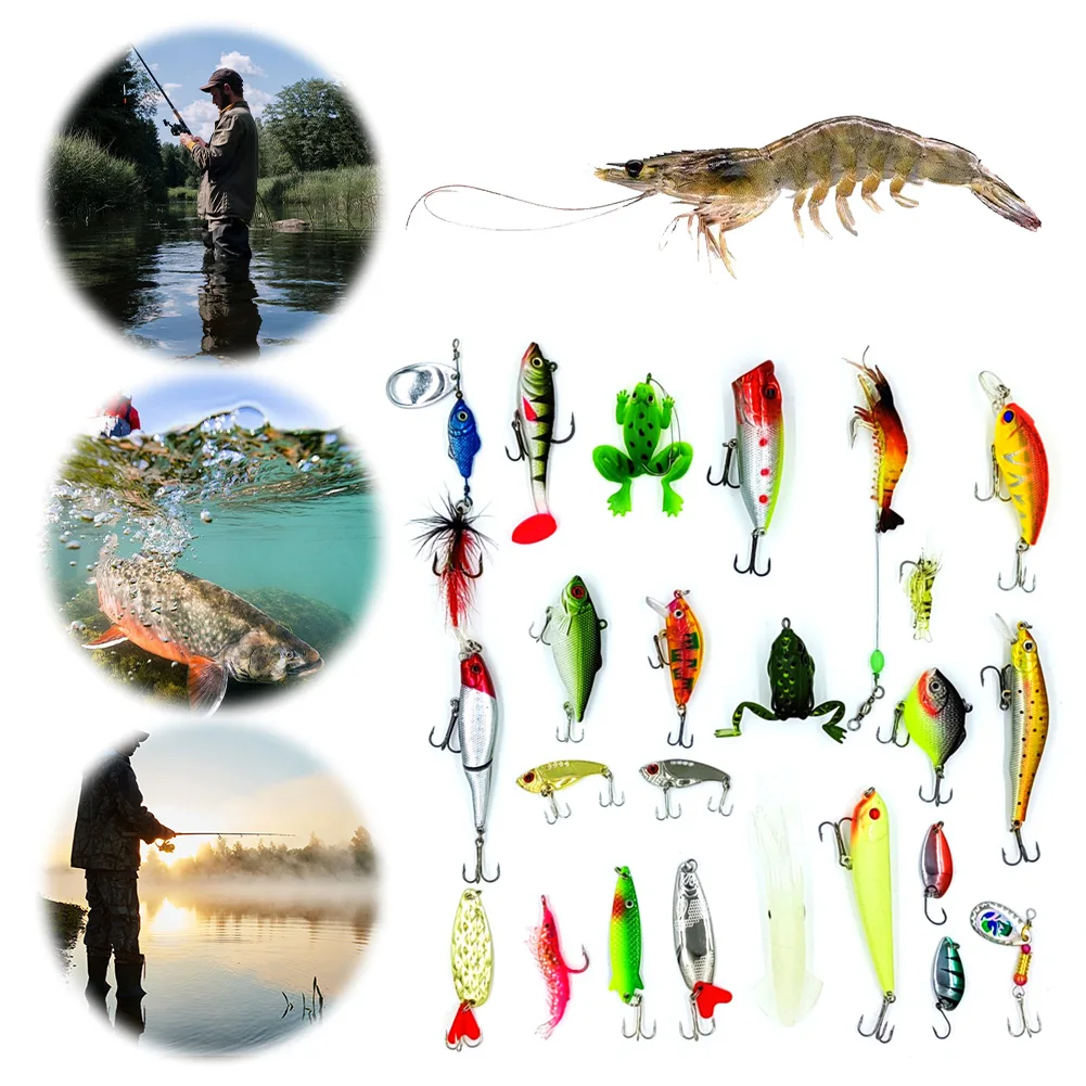 24 Days Fishing Lures Advent Calendar with Spoons Minnow Crankbait 2024 Fishing Christmas Countdown Calendar Xmas Gifts for Men