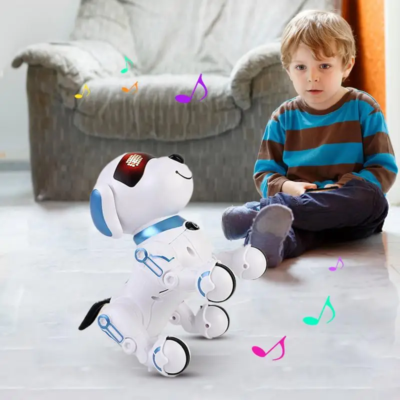 Intelligent Remote Control Robot Dog Interactive Voice Command Programmable Touch Sense Electronic Stunt Dog Children's Toys