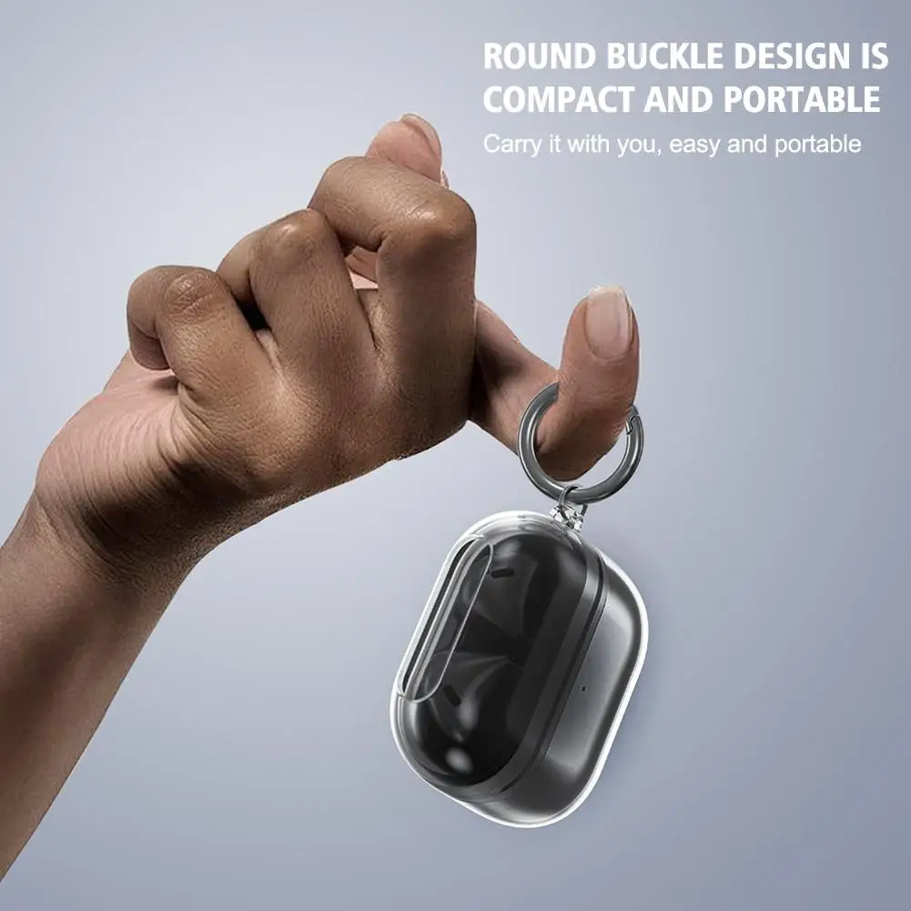 Soft Silicone Case For Samsung Galaxy Buds 3 Pro Wireless Bluetooth Earphone Shockproof Protective Case With Switch Hook