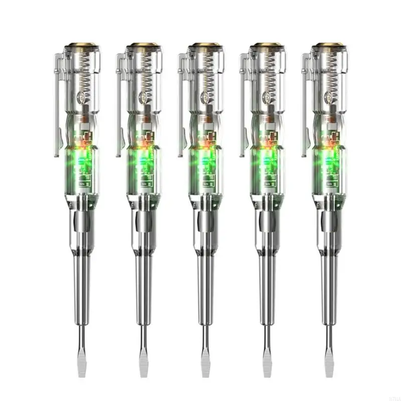 LED Light Test Pen with Screwdriver Tip for Outlet Review Household Wiring Review and Line Tracing During Repair 87HA