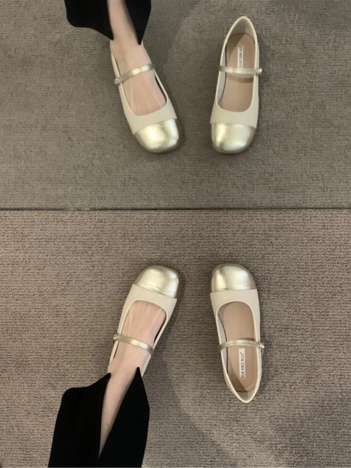 gentle-fairy-mary-jane-flat-shoes-windy-evening-style-women's-fashion-single-shoes-korean-style-round-toe-flat-heel-shoes