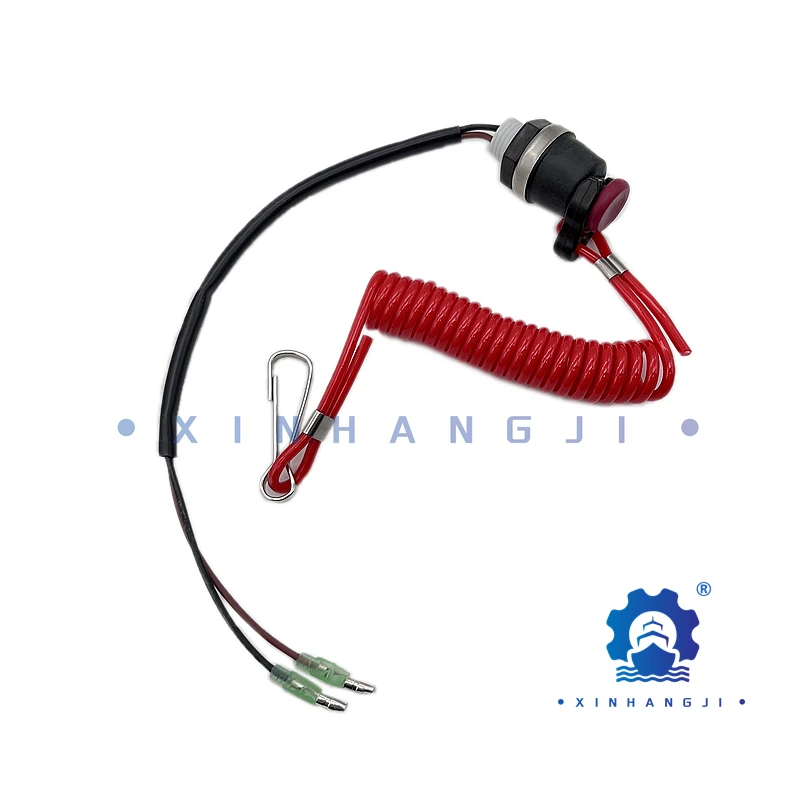 High quality Safety Stop Switch With Lanyard 398-06830 For Tohatsu Outboard Motor 398-06830-0 398068300M Boat Parts