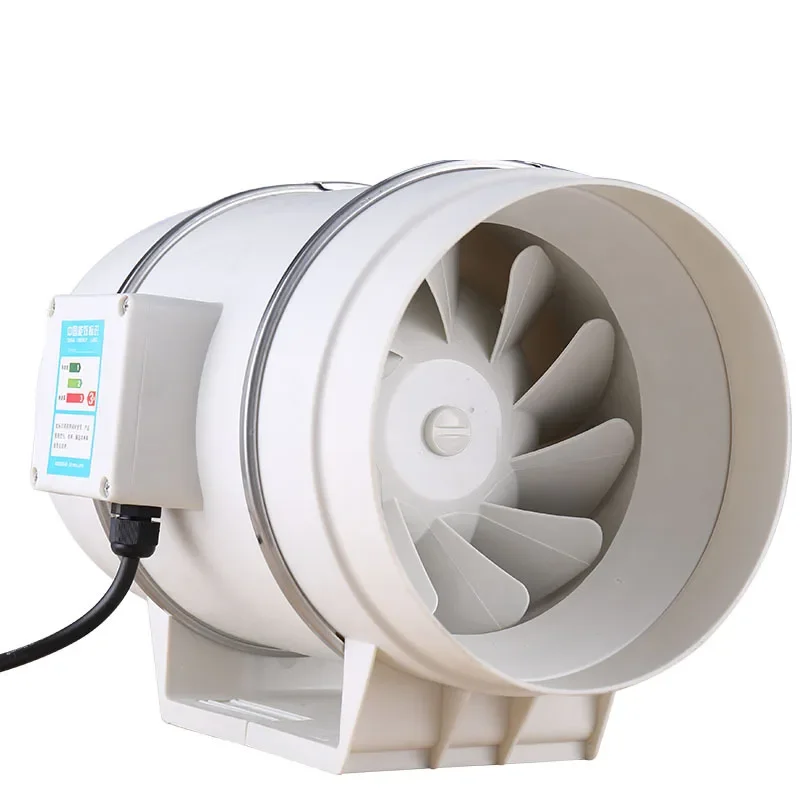 

4/5inch 220V Exhaust Fan Home Silent Inline Pipe Duct Fan Bathroom Extractor Ventilation Kitchen Toilet Wall Air Ventilator