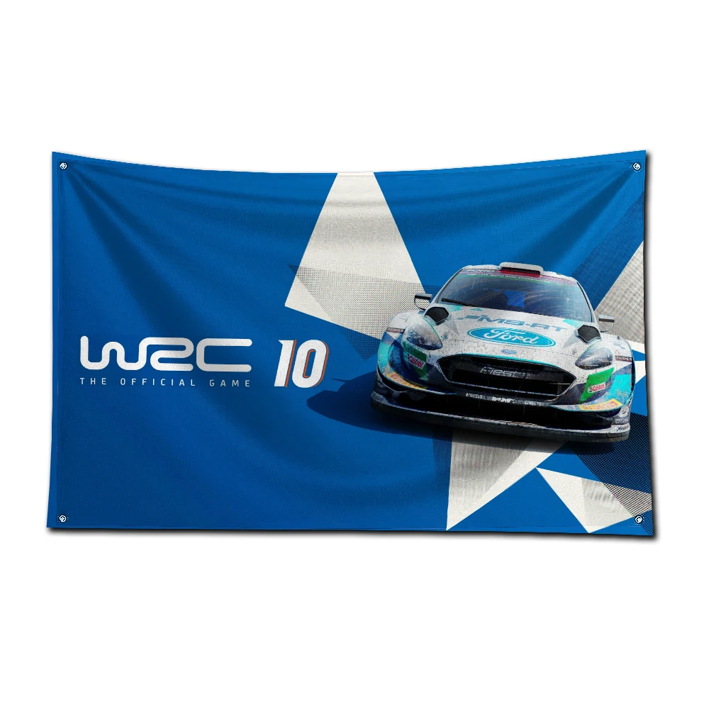 3x5 Ft World Rally Championship WRC Flag Polyester Digital Printing Banner for Garage Wall Art Out Door Decoration