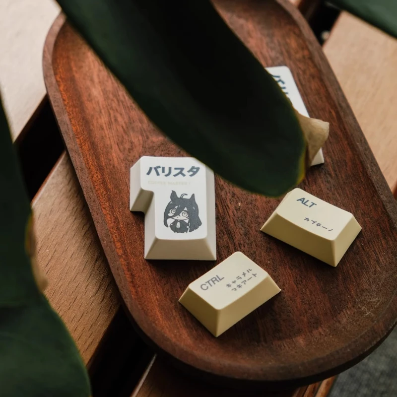 MiFuny Horse Girl Theme Keycaps Anime PBT Dye Sublimation Keycap Custom Cherry Profile Keycaps for Mechanical Keyboard Gifts