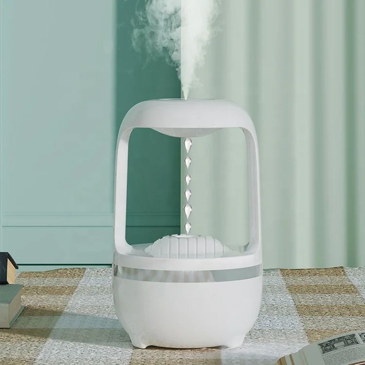 

New 500ml Anti-Gravity LED Night Light Air Nebulizer Diffuser Machine Household Humidifier with Water Drop Feature