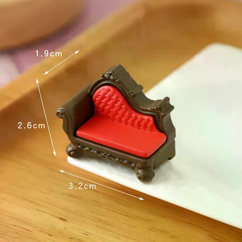 1/12 Dollhouse Simulation Mini Furniture Model Dollhouse Living Room Scene Decoration Dolls House Ornament Pretend Play Toys