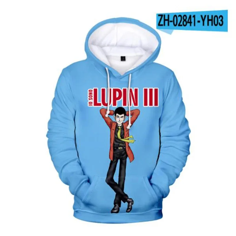 sisi 2233Lupin The 3rd Lupin III 3D Print Oversized Women/Men Hoodie Sweatshirt Streetwear Hip Hop Pullover Hooded Jacket Male T