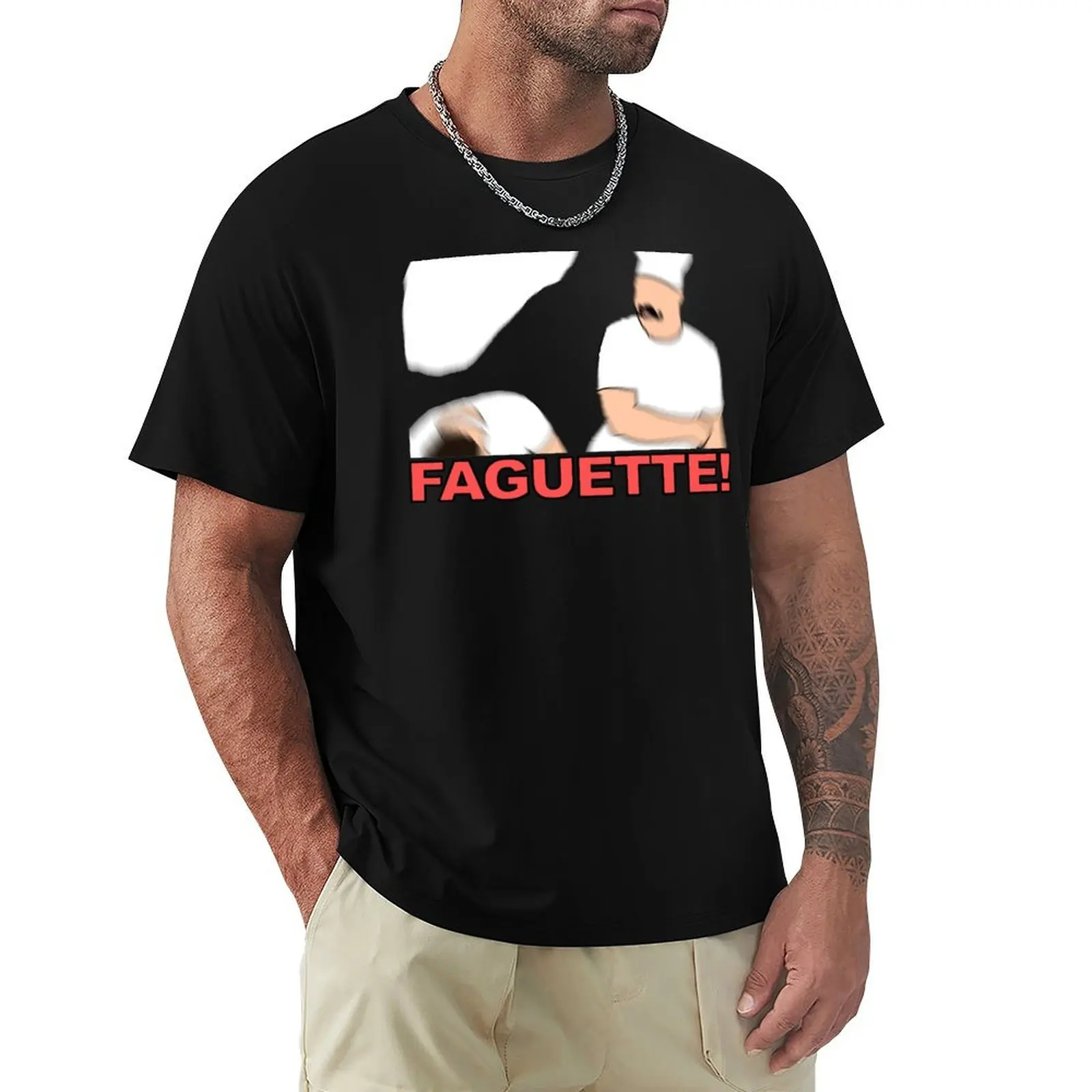 John Claude - FAGUETTE! T-Shirt Casual Light Summer Short Sleeve Top