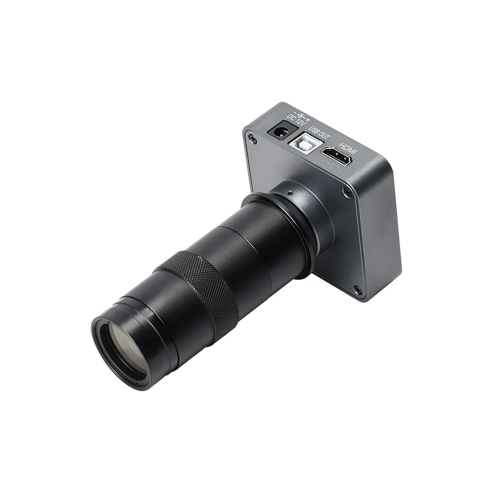 Real Photo 48MP Full HD  Industry Digital C-Mount Electronic Microscope Camera  100x Zoom C-Mount Lens