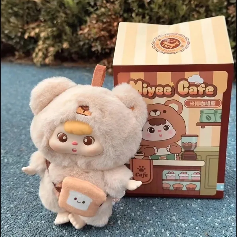 Miyee Cafe House Vinile Peluche Cieco Scatola Borsa Ciondolo Bambola carina Anime Figure Scatola misteriosa Giocattolo a sorpresa Regalo di Capodanno per i bambini