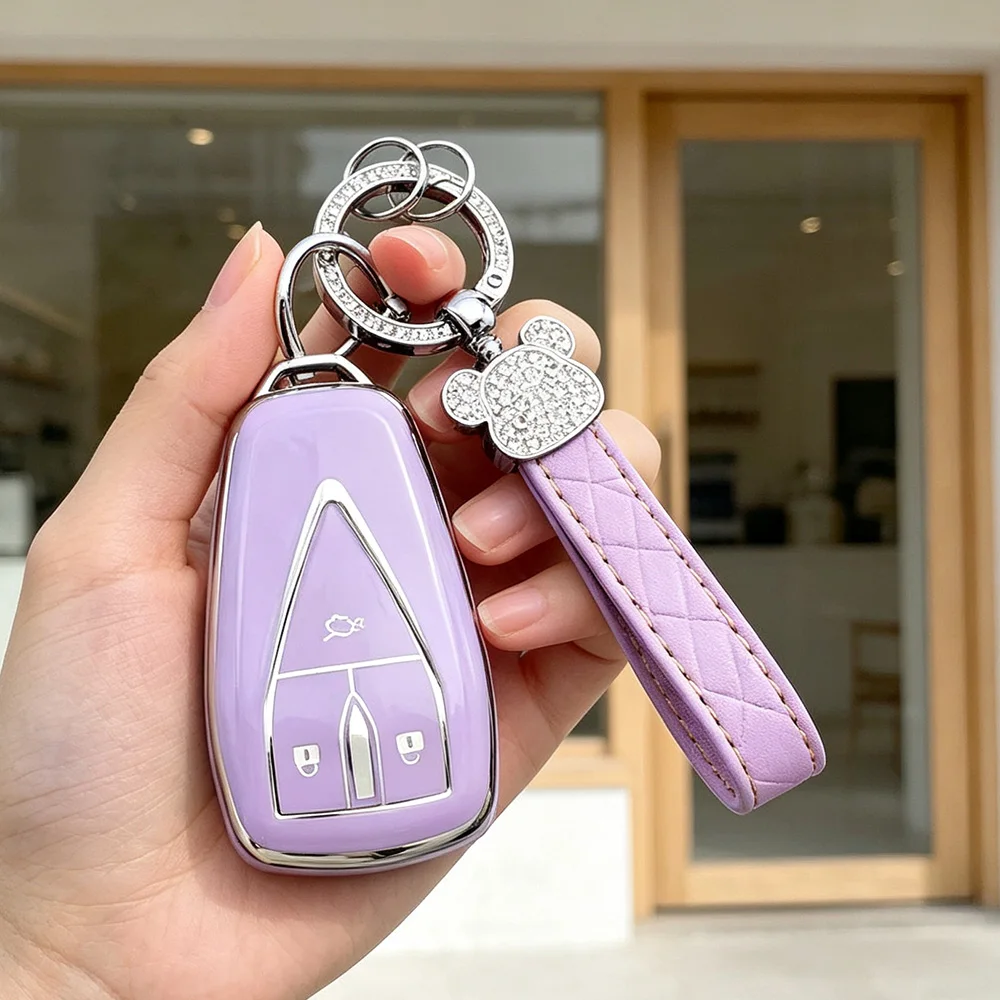 TPU Car Remote Key Case Cover for Changan CS35 CS55 CS75 Plus Eado UNI-T 2019 2020 2021 Oushang X5 X7 EV Shell Fob Accessories