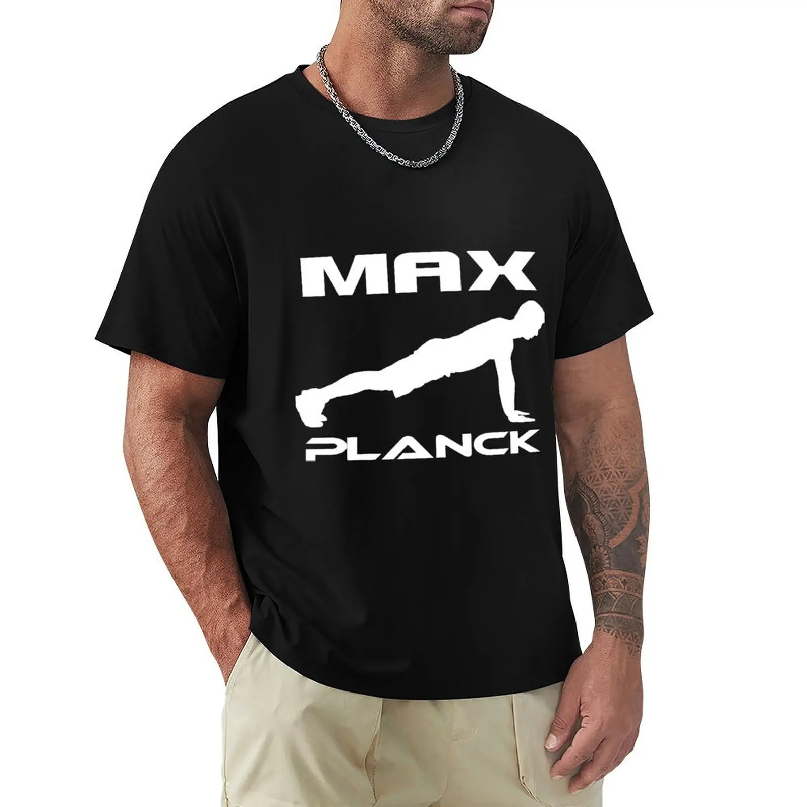 MAX PLANCK T-Shirt Relaxed Casual Short Sleeve Tee