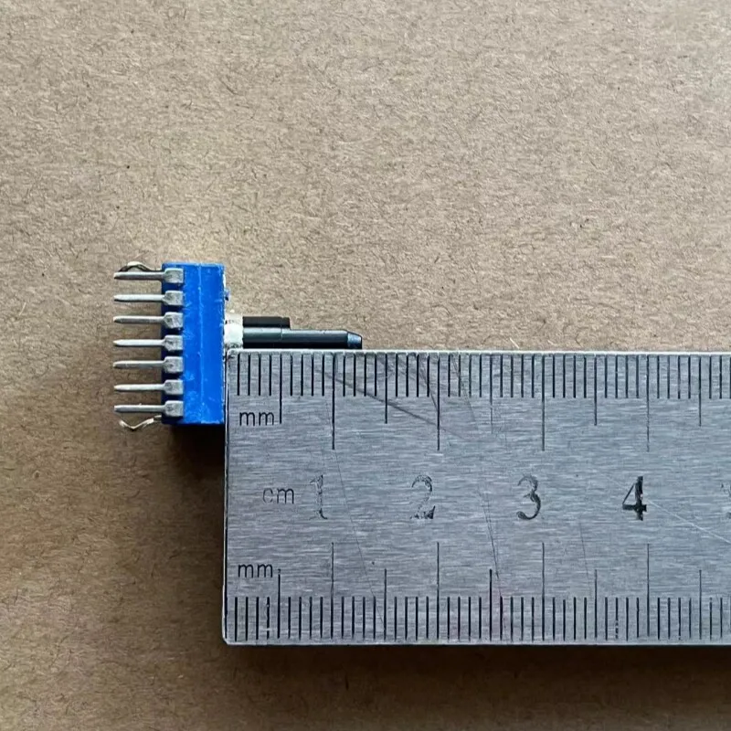For RK14 Dual Potentiometer B10K B103 Single Row 7Pin Amplifier Volume Potentiometer Shaft Length 13MM