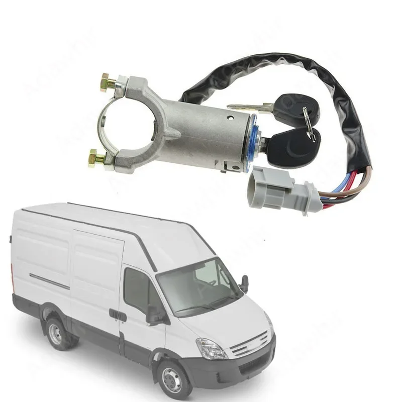 

Ignition Barrel Key Ignition Switch Barrel Door Lock Barrel for Iveco Daily 2000-2006 2992551 2991727